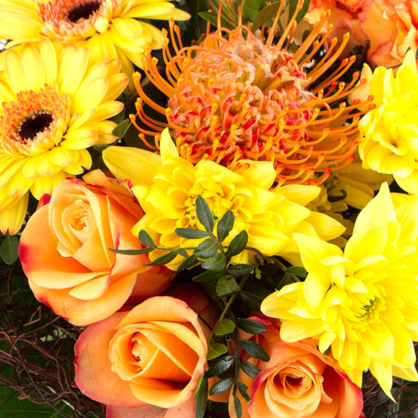 Blumenstrauß Sonnentanz + Milka Kleines Dankeschön – Bild 2