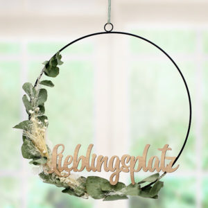 Dekoring Lieblingsplatz mit Trockenblumen