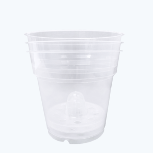 Durchsichtige Kulturtöpfe im 3er Set (13cm Töpfe)