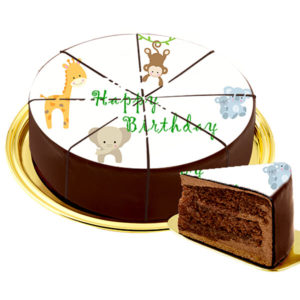 Dessert-Motiv-Torte Zootiere
