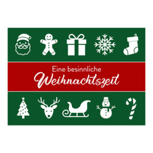"Eine besinnliche Weihnachtszeit" Grußkarte