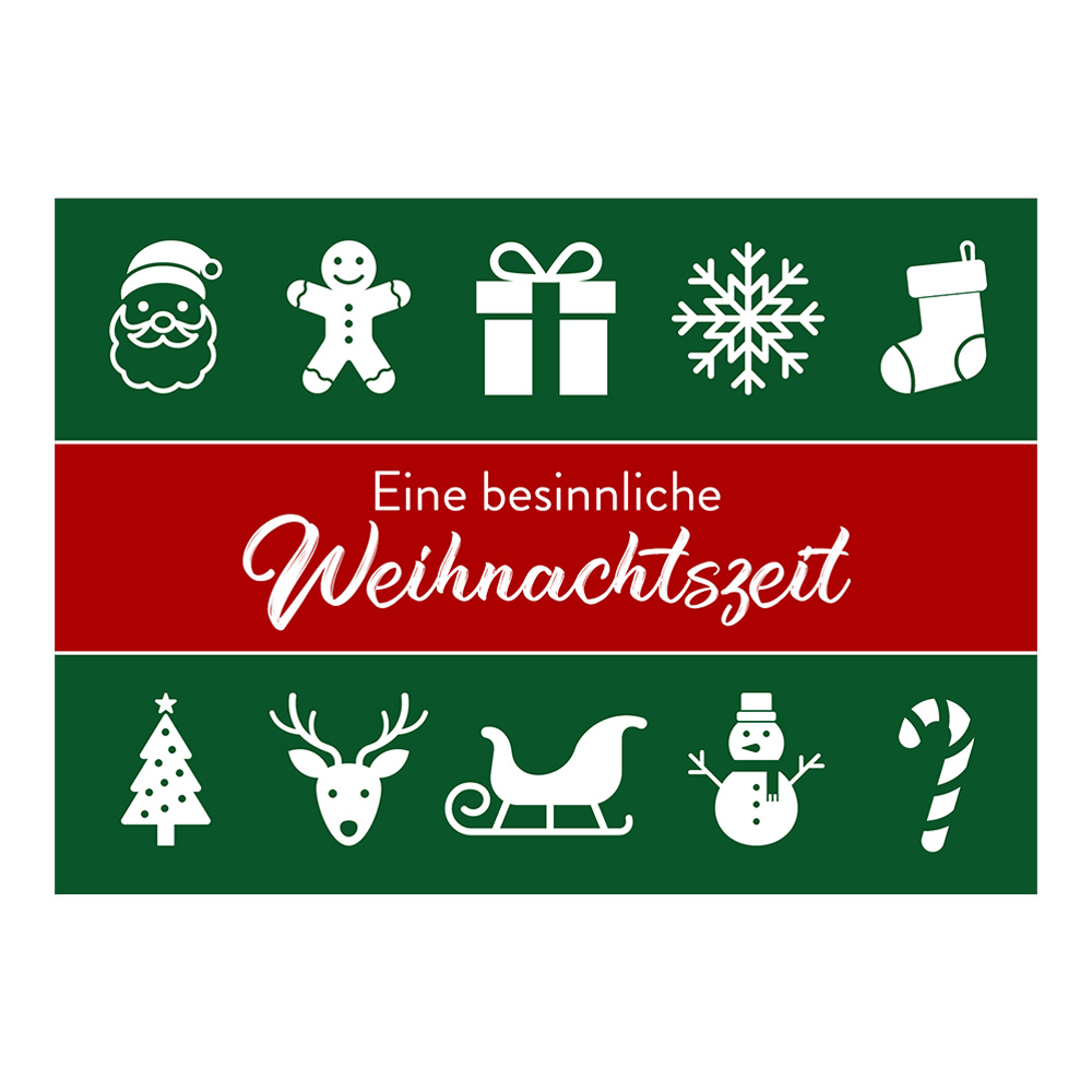 "Eine besinnliche Weihnachtszeit" Grußkarte