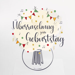 Bunter Überraschungsstrauß zum Geburtstag