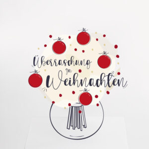 Überraschungsstrauß Weihnachten in Rot