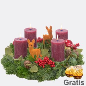 Adventskranz Winter Berry (Ø 30 cm)