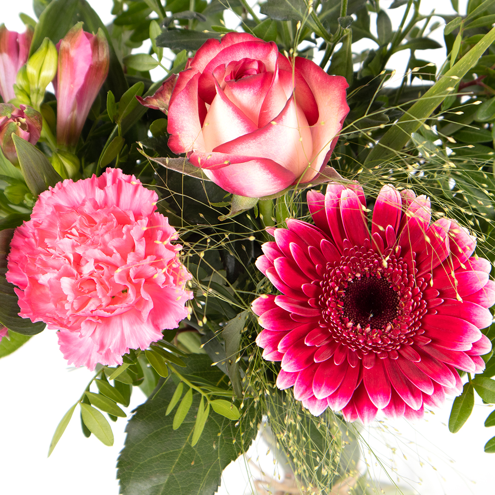 Blumenstrauß Carlotta + Milka Alles Gute – Bild 2