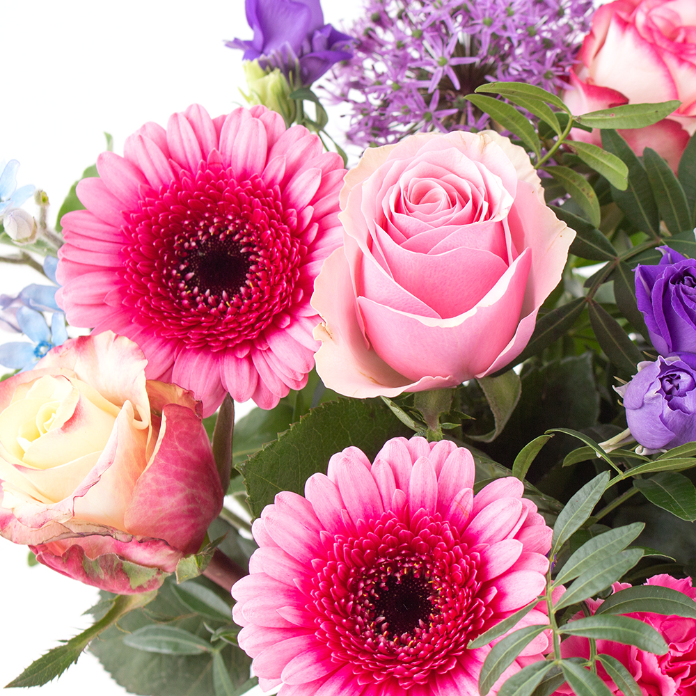 Blumenstrauß Maiblumen + "Gute Besserung" Grußkarte – Bild 2