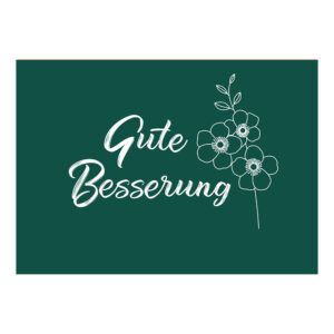 "Gute Besserung" Grußkarte