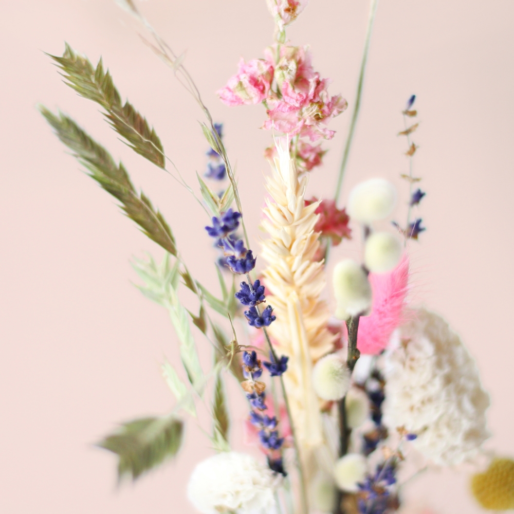 Trockenblumenbox mit Karte "Happy Birthday" – Bild 2