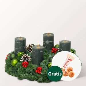 Adventskranz Green Santa (Ø 35 cm)