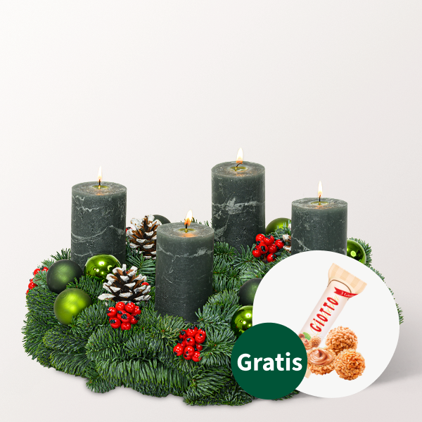 Adventskranz Green Santa (Ø 35 cm)