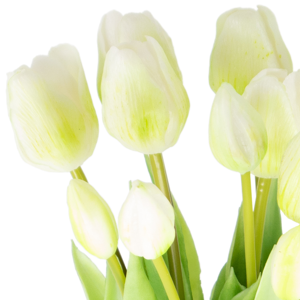 14 Weiße Kunsttulpen – Bild 2