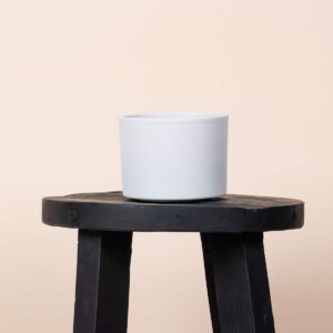 Keramik Übertopf Weiß - 10,5 cm