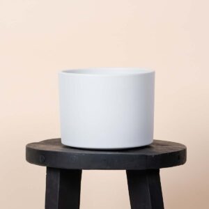 Keramik Übertopf Weiß - 13,5 cm