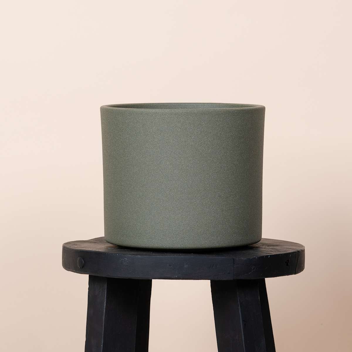 Keramik Übertopf Grün - 17,5 cm