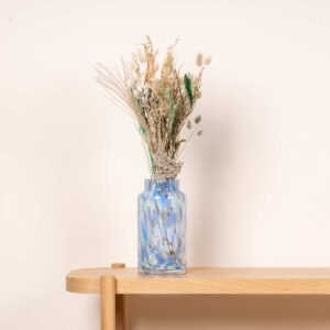Glasvase Konfetti Mint Blau