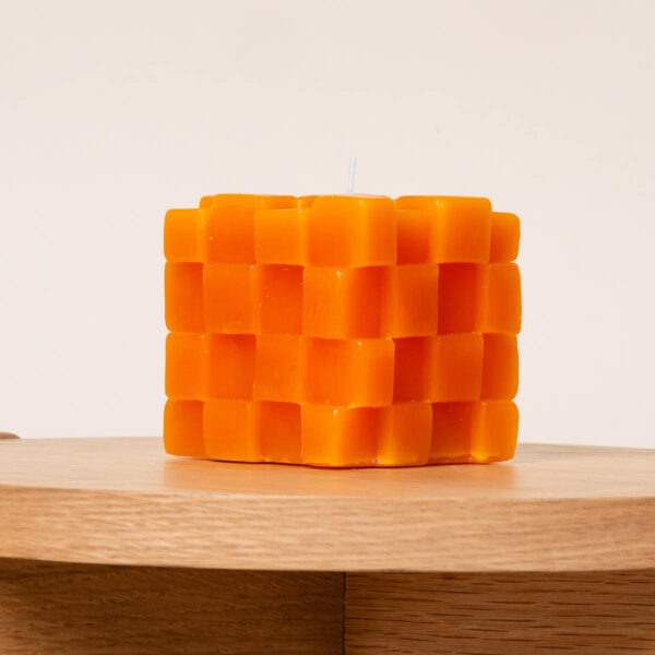 Kerze Tetris Orange