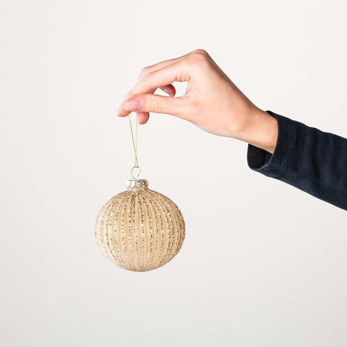 Weihnachtskugel Glitzernd Rund