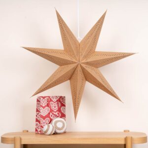 Papierstern Natur Groß