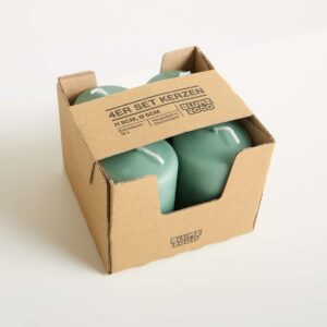 Kerze Hellgrün 4er-Set