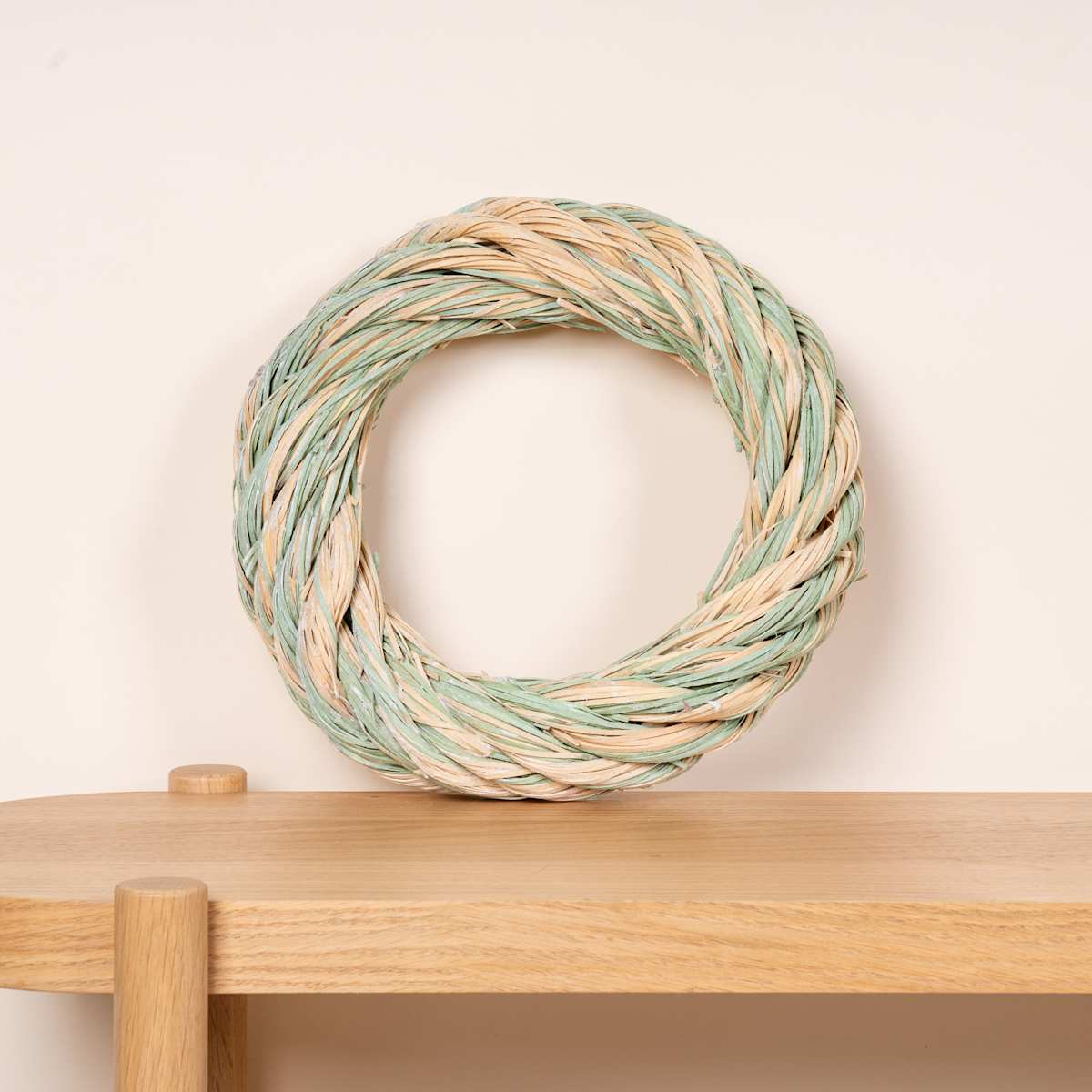 Holz Kranz Hellgrün