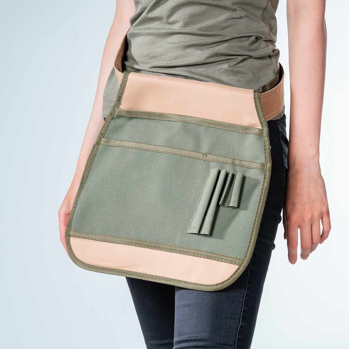 Gartengerätegürtel Grünbraun