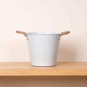 Zink Eimer Taupe - 20 cm