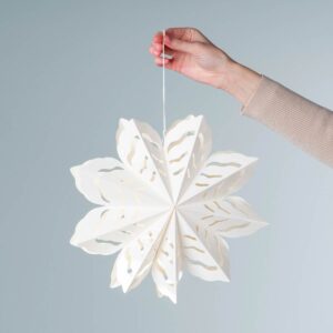 Papier Schneeflockenhänger Groß