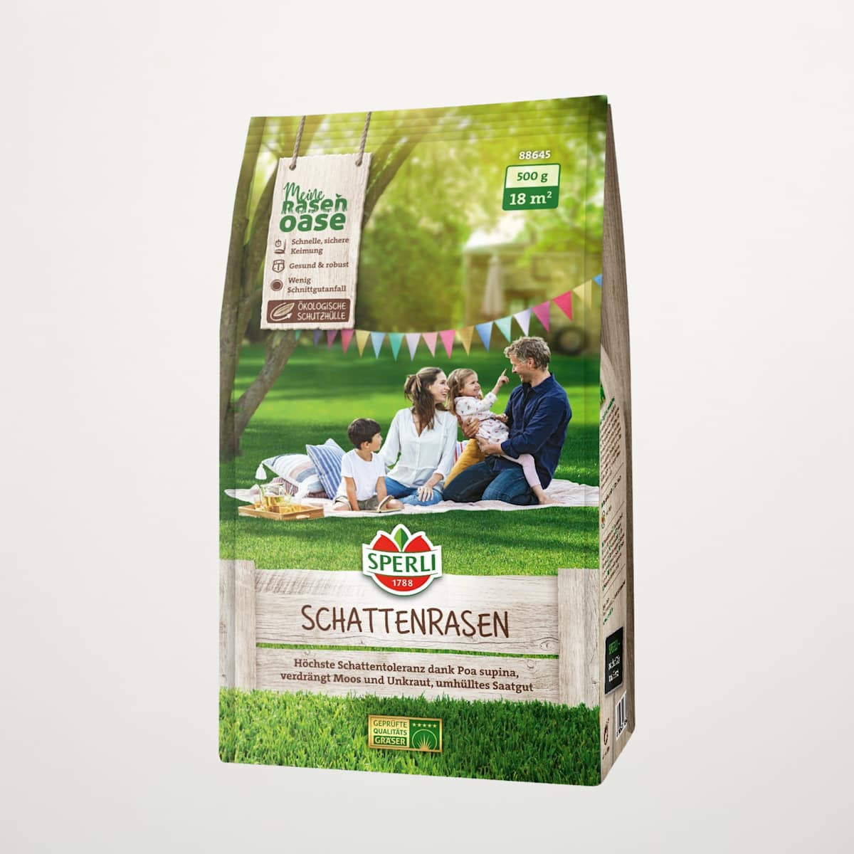 SPERLI's Schattenrasen Samen umhüllt 500g