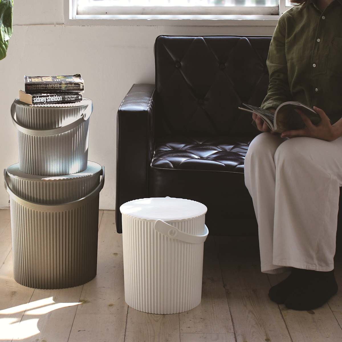 Hachiman Omnioutil Eimer 8 Liter Weiß