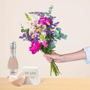 Sommerbote mit Geschenkset Schaumparty