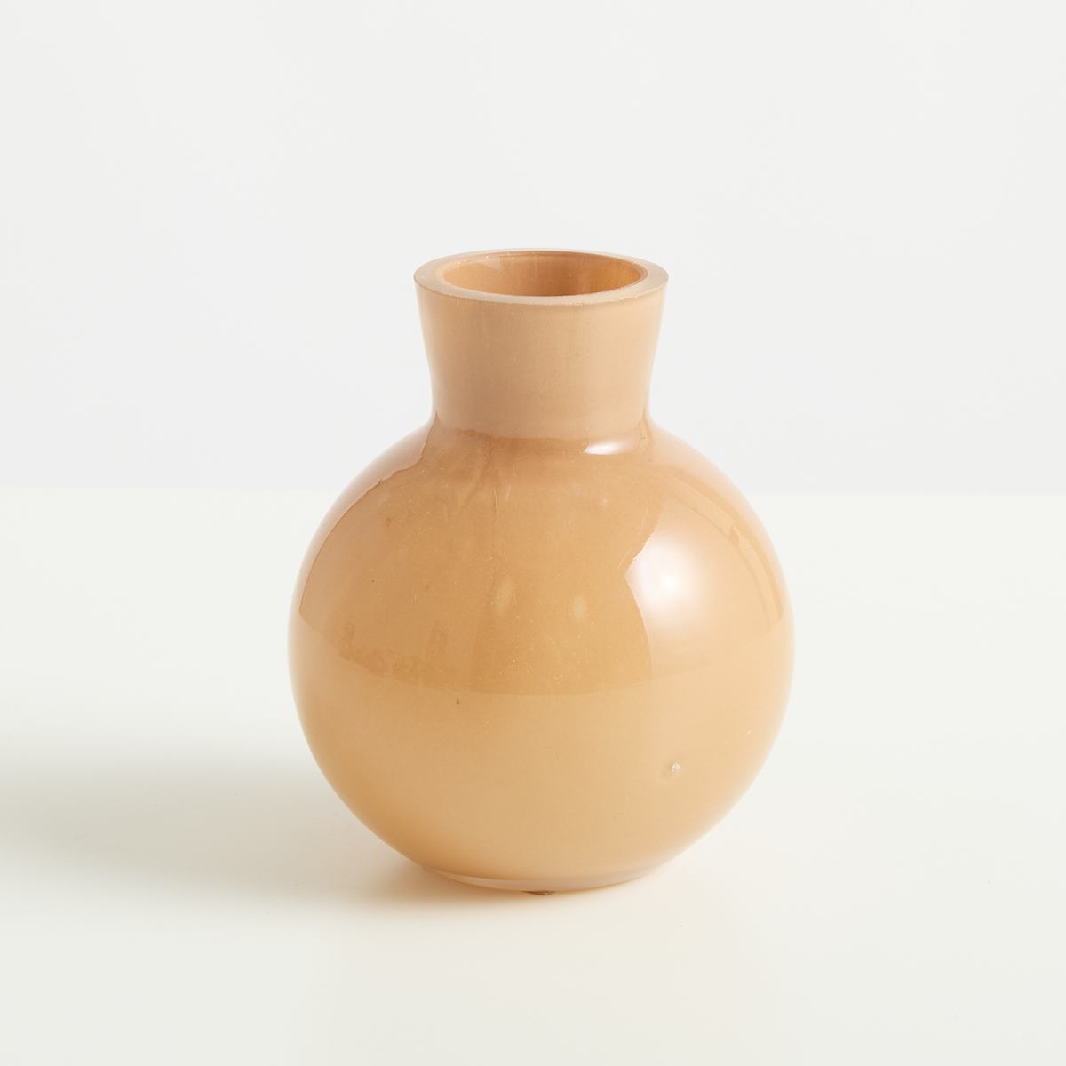 Glasvase Klein Karamell