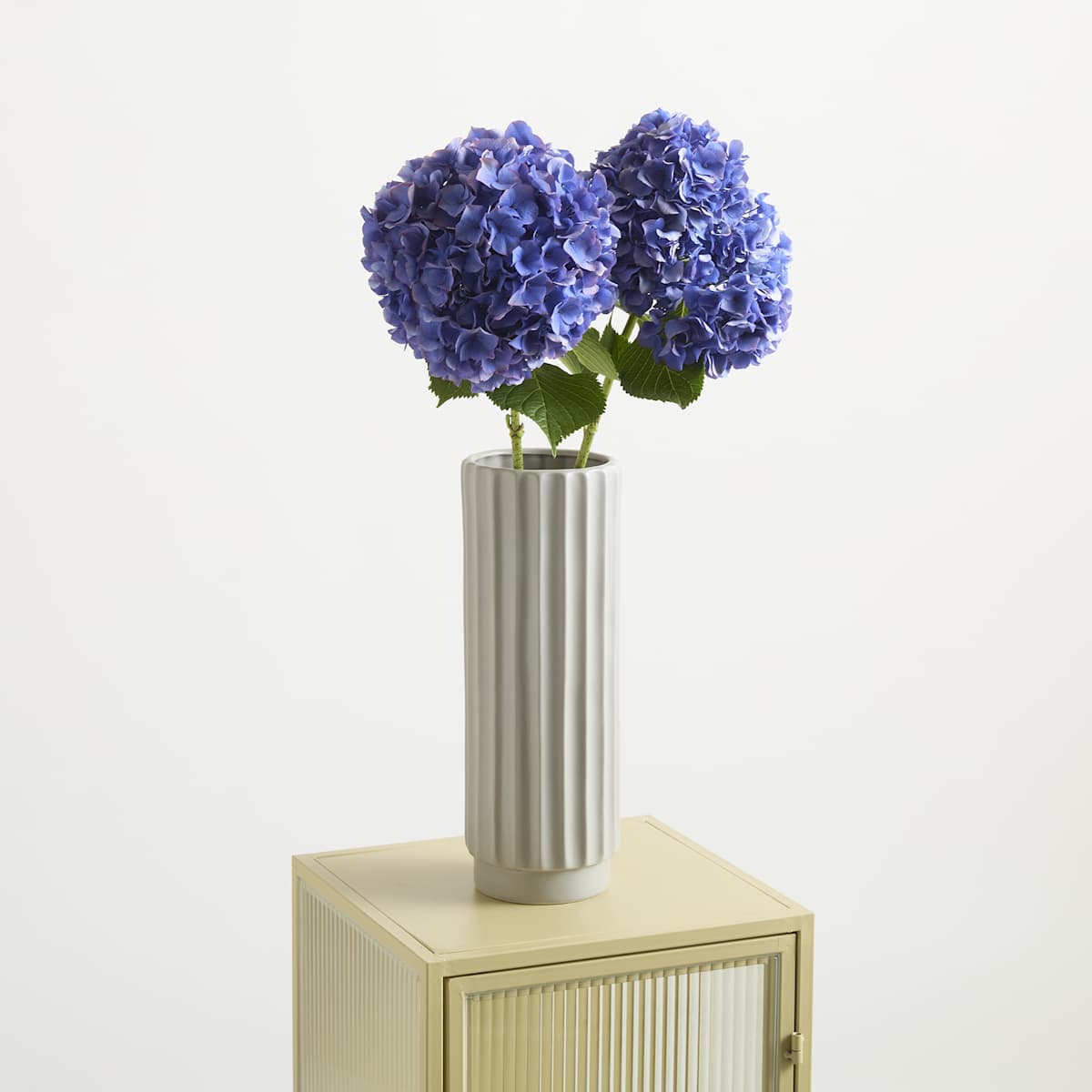 Steingut Vase Taupe