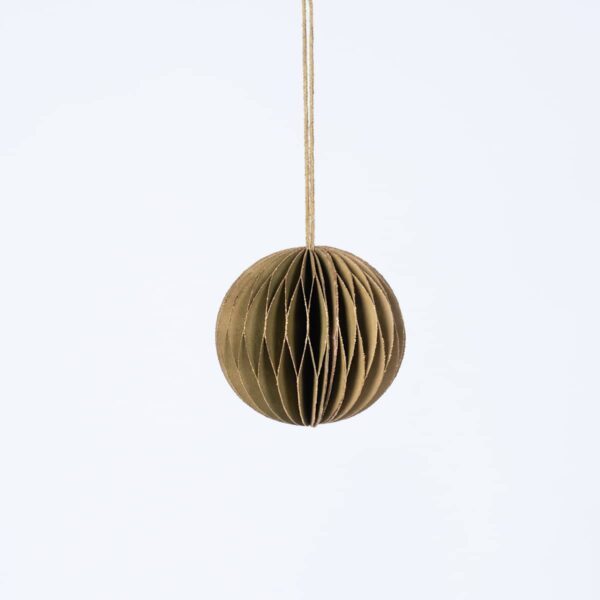 Deko Papierhänger Ornament Goldfarbe