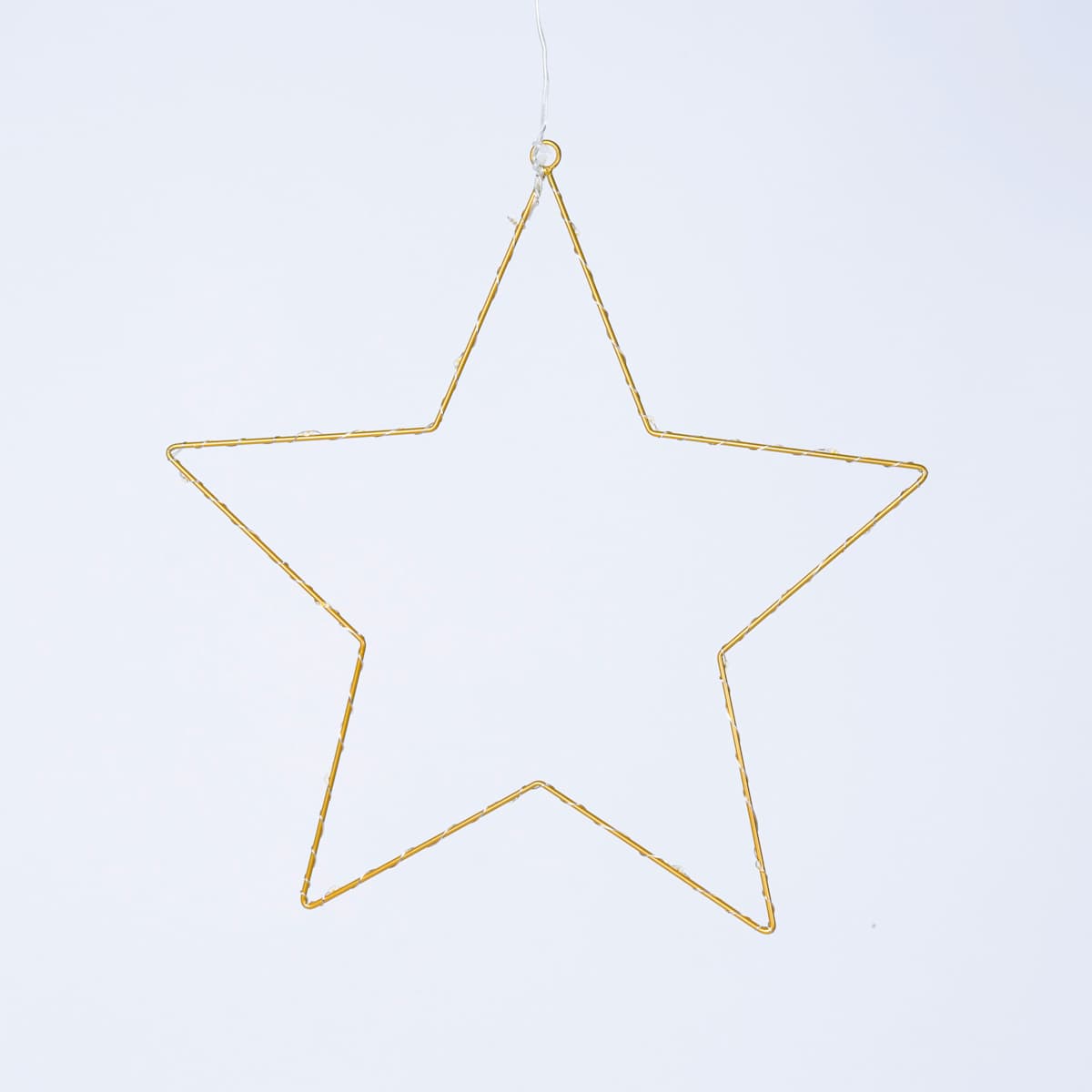 LED Stern Silberfarben Warmweiß - 34 cm