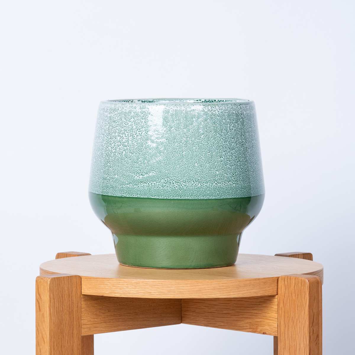 Keramik Übertopf Grün - 20 cm