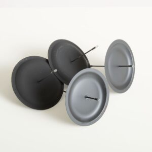 Kerzenhalter Schwarz 4-er Set
