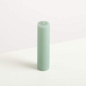 Kerze Rille Mint - 20 cm