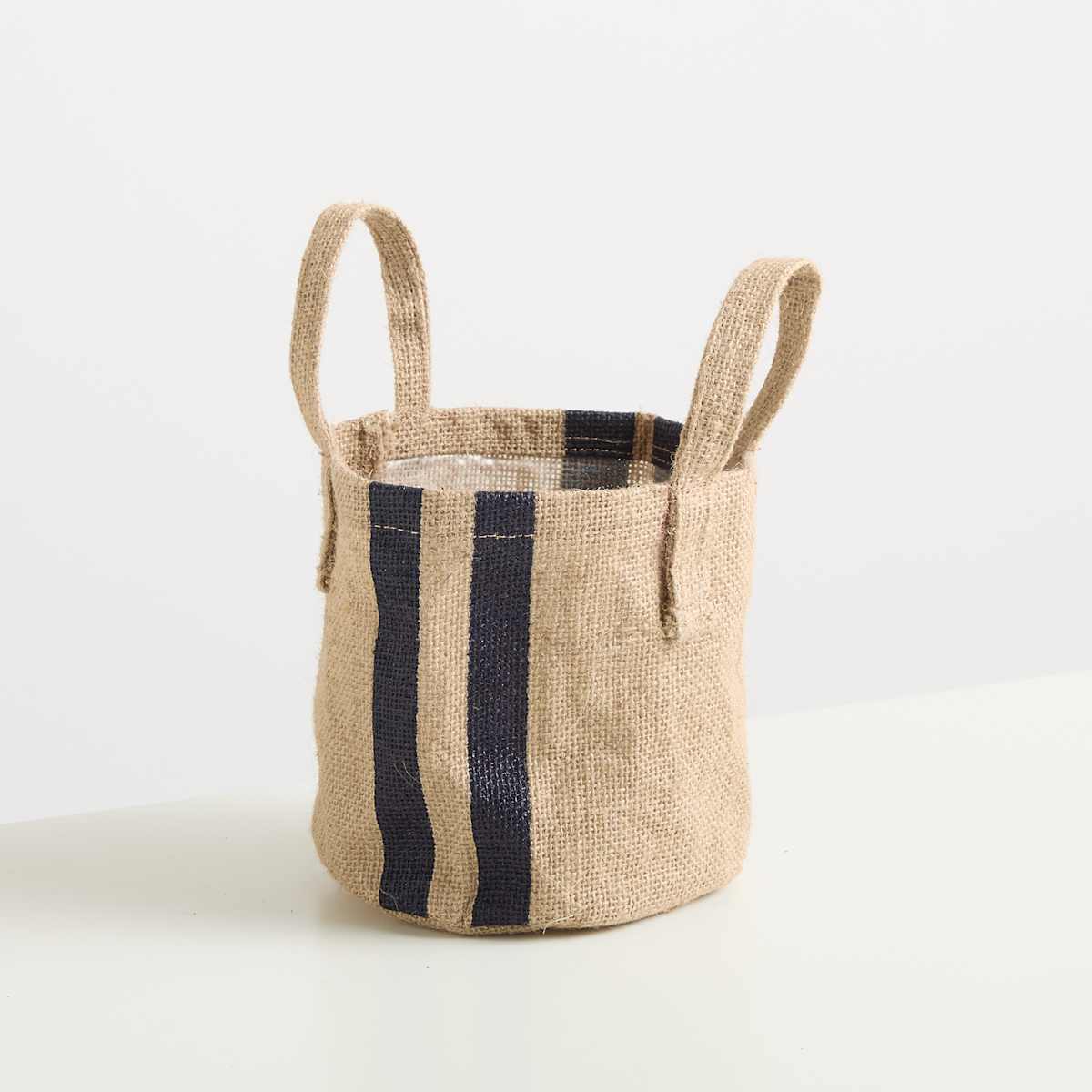 Jute Pflanzsack Dunkelgrau - 15 cm