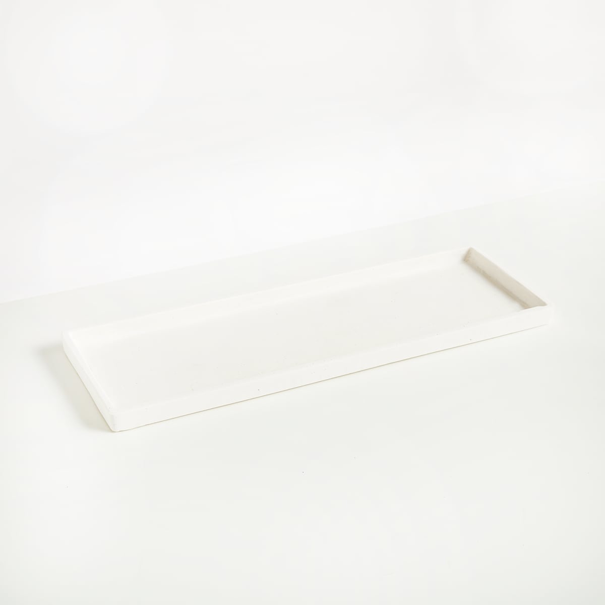 Kunstharz Tablett Weiß