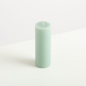 Kerze Rille Mint - 20 cm