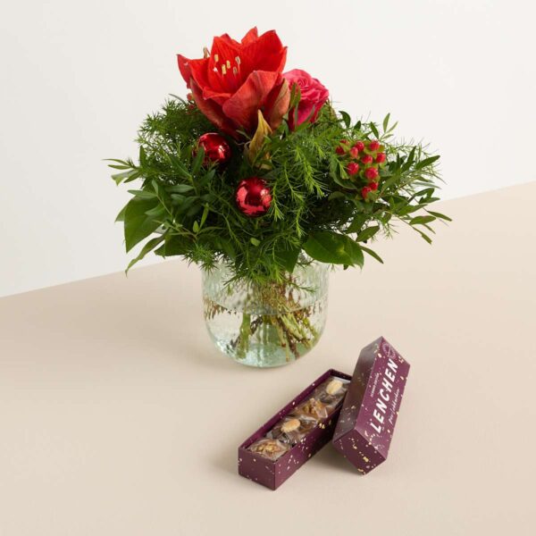 Weihnachtsgruß mit Schoko-Lebkuchen Pralinen 120g
