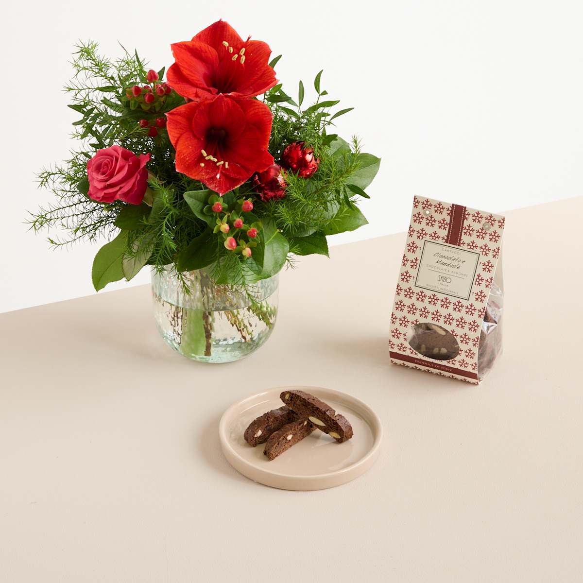 Weihnachtsgruß mit Cantucci Almond & Chocolate 200g