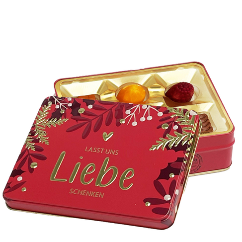 Präsentdose ?Lasst uns Liebe schenken?
