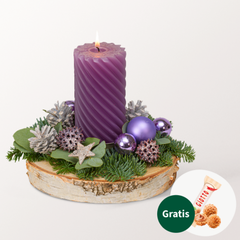 Adventsgesteck Winterstar