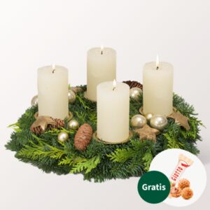 Adventskranz Kerzenschein (Ø 30 cm)
