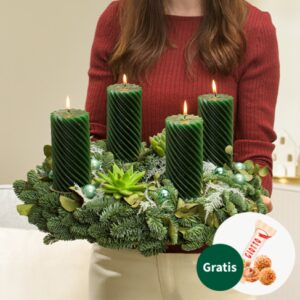 Adventskranz Winterbote (Ø 40 cm)