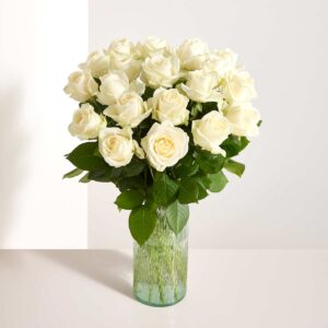 Wei&szlig;e Rosen - 20 Stiele