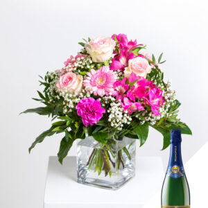 In Feierlaune mit Champagner