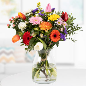 Blumenstrauß Bunte Frühlingsfarben